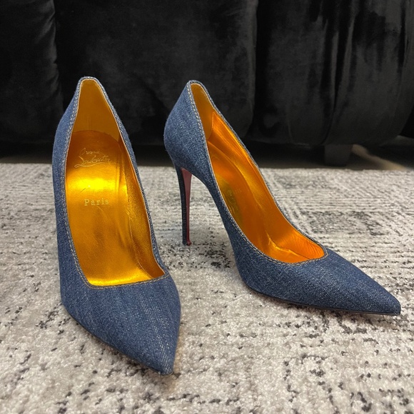 Christian Louboutin Shoes - Christian Louboutin So Kate denim high heels size 41(10us)